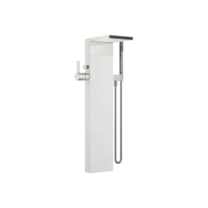 Miscelatore monocomando vasca con bocca a cascata per montaggio indipendente con doccetta e flessibile - Platinato - 25 964 979-08