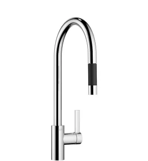 TARA ULTRA Single-lever mixer Pull-down with spray function - Brushed Chrome - 33 870 875-93 0010