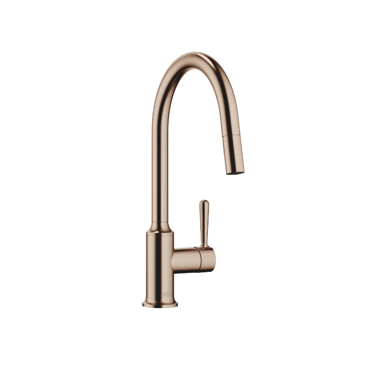 VAIA Single-lever mixer Pull-down with spray function - Brushed Bronze - 33 870 809-42 0010