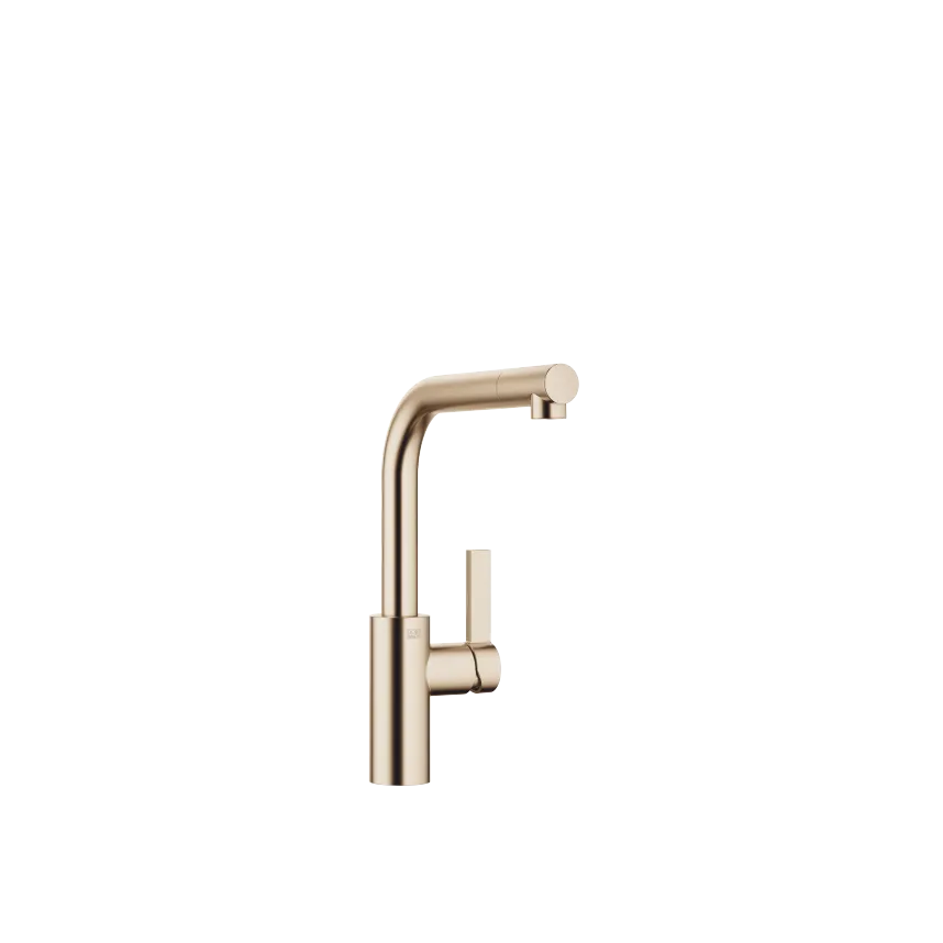 ELIO Single-lever mixer for rinsing/Profi spray - Brushed Champagne (22kt Gold) - 33 826 790-46