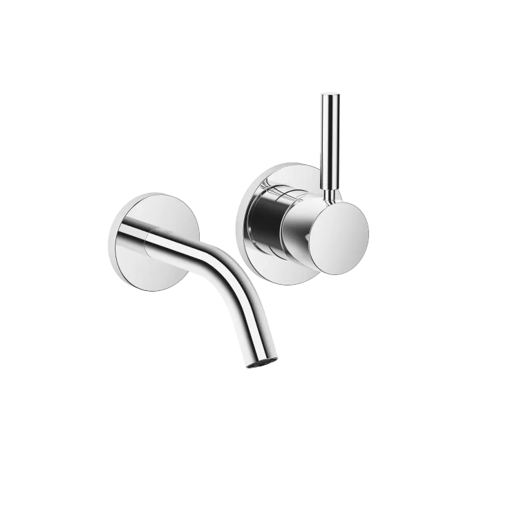 META Wall-mounted single-lever basin mixer without pop-up waste - Chrome - 36 867 660-00 0010