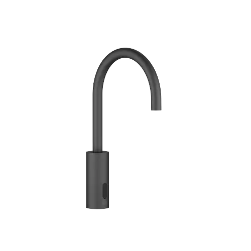Touchfree Robinetterie de lavabo avec fonction d’ouverture et de fermeture électronique sans garniture d’écoulement - Noir mat - 44 521 660-33