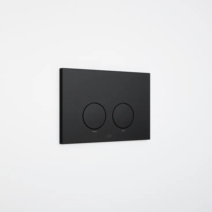 Flush plate for concealed WC cisterns made by Geberit round - Dark Chrome - 12 665 979-19