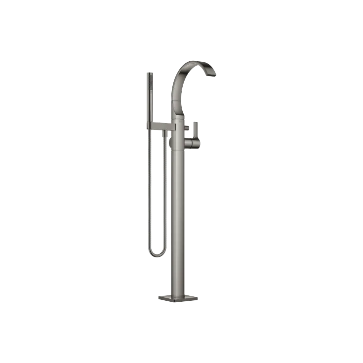 CYO Single-lever bath mixer with stand pipe for free-standing assembly with hand shower set - Dark Chrome - 25 863 811-19