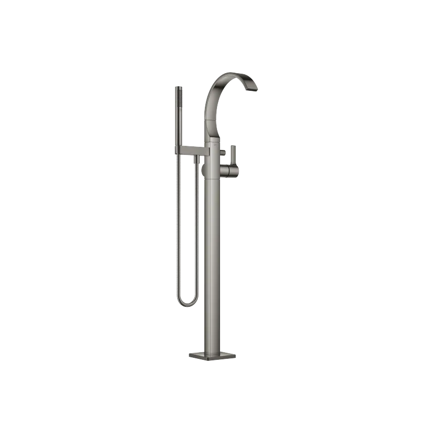 CYO Single-lever bath mixer with stand pipe for free-standing assembly with hand shower set - Dark Chrome - 25 863 811-19