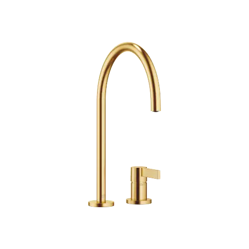 TARA ULTRA Two-hole mixer with individual rosettes - Brushed Durabrass (23kt Gold) - 32 815 875-28