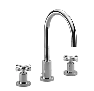 TARA Three-hole lavatory mixer with drain - Brushed Dark Bronze (PVD) - 20 713 892-43 0010