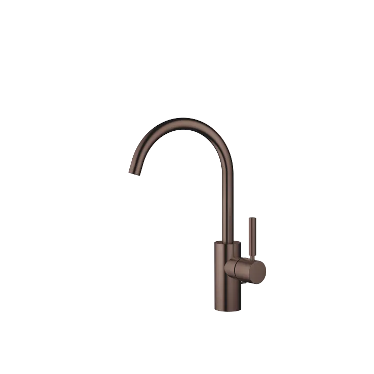 META Single-lever basin mixer with pop-up waste - Brushed Dark Bronze (PVD) - 33 500 661-43