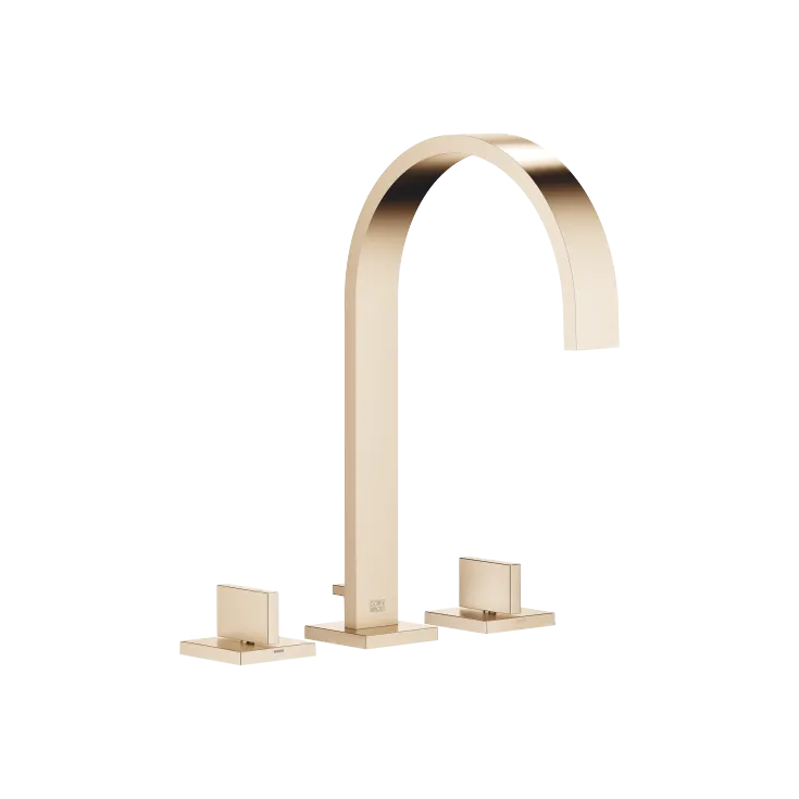 MEM Three-hole basin mixer with pop-up waste - Brushed Champagne (22kt Gold) - 20 715 782-46