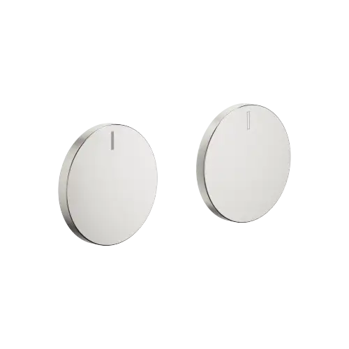 CYO Handle insert set hot & cold - Brushed Platinum - 11 283 811-06