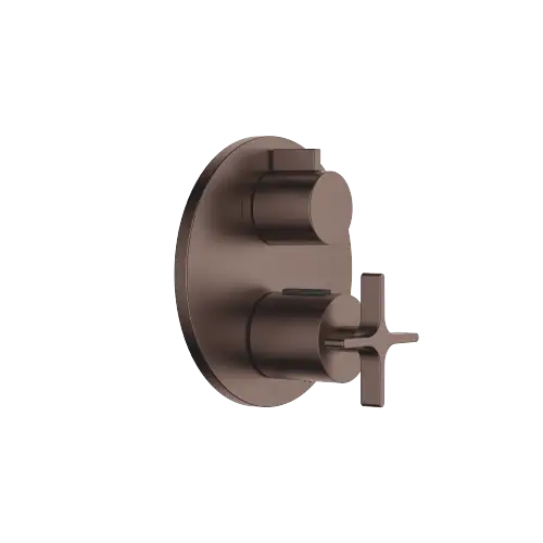 VAIA Termostato incasso con regolazione di portata dell'acqua a due vie - Dark Bronze spazzolato (PVD) - 36 426 809-43