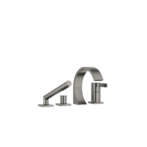 CYO Bath shower set for bath rim or tile edge installation - Brushed Dark Platinum - 27 632 811-99 0050