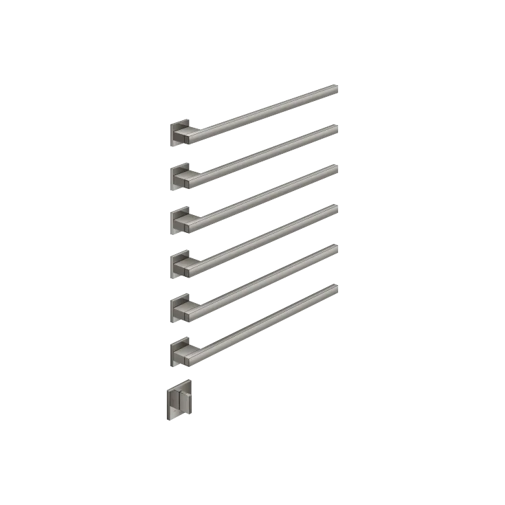 Scaldasalviette , 6 bracci , sporgenza a destra , con comando - Set contenente 2 articoli