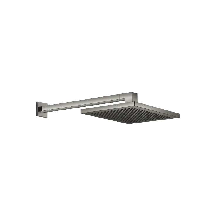 Regenbrause mit Wandanbindung FlowReduce 300 x 240 mm - Dark Chrome - 28 764 980-19