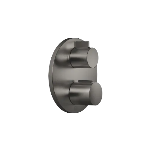 Concealed thermostat with two function volume control - Brushed Dark Platinum - 36 426 970-99