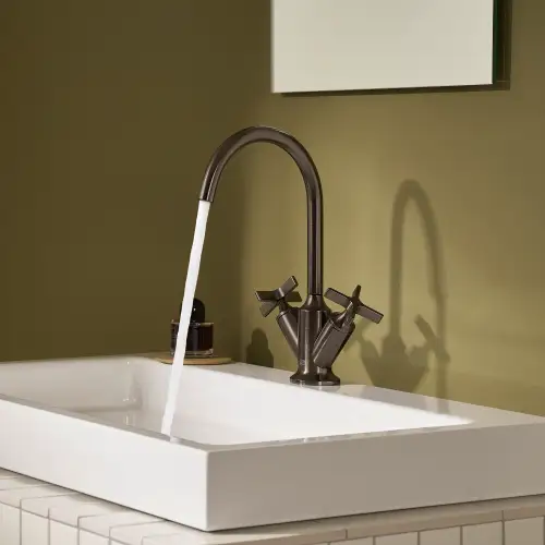 VAIA Mélangeur de lavabo monotrou avec garniture d'écoulement - Chrome - 22 513 809-00