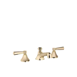 MADISON Three-hole basin mixer with pop-up waste - Durabrass (23kt Gold) - Set containing 3 articles