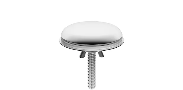 Cover for tap hole - brushed chrome - 12 715 970-04