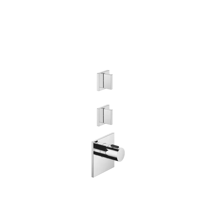 MEM xTOOL Thermostatmodul mit 2 Ventilen - Chrom - Set aus 3 Artikeln