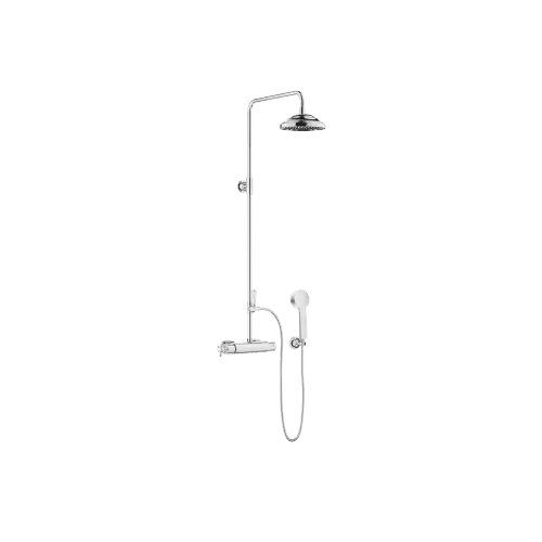 MADISON Application Showerpipe avec thermostat de douche 200 mm - Chrome - Set contenant 3 articles