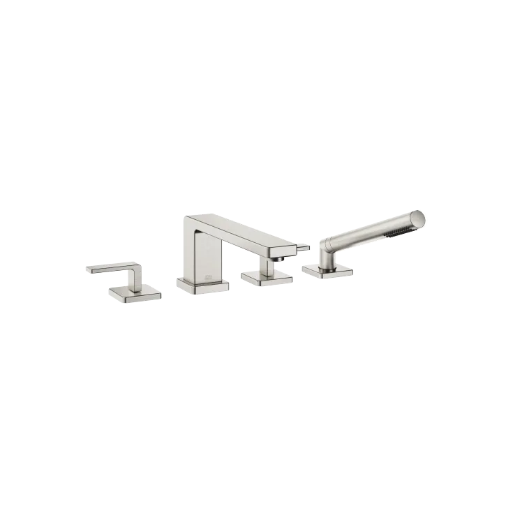 LULU Bath shower set for bath rim or tile edge installation - Brushed Platinum - 27 512 710-06 0050