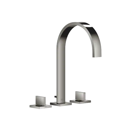 MEM Three-hole basin mixer with pop-up waste - Dark Chrome - 20 715 782-19