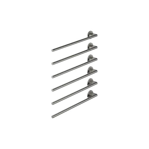 Towel warmer , 6-fold , projection left , without control element - Brushed Dark Platinum - 83 306 979-99