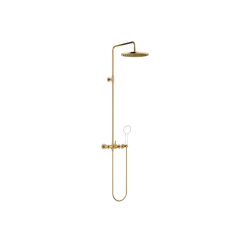 TARA Colonne de douche avec mélangeur de douche sans douchette 300 mm - Laiton brossé (Or 23cts) - 26 623 892-28