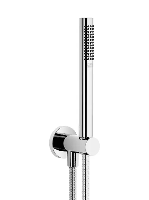 Hand shower set with integrated shower holder - Brushed Dark Bronze (PVD) - 27 812 660-43