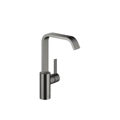 IMO Single-lever lavatory mixer with raised spout without drain - Brushed Dark Platinum - 33 526 671-99 0010