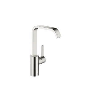 IMO Single-lever basin mixer with high spout without pop-up waste - Brushed Platinum - 33 526 671-06