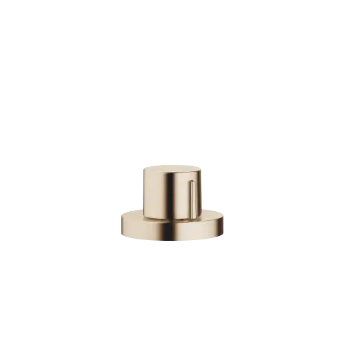 Strainer waste with control handle - Brushed Champagne (22kt Gold) - 10 710 970-46