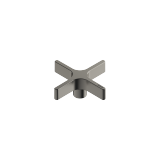 Griff VAIA Hot Ø 71,5 x 25,5 mm - Dark Platinum gebürstet