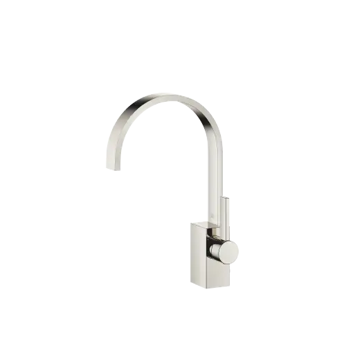 MEM Single-lever basin mixer with pop-up waste - Platinum - 33 501 782-08