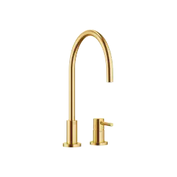 TARA Batería monomando de dos orificios con rosetas individuales - Latón cepillado (Oro 23k) - 32 816 888-28