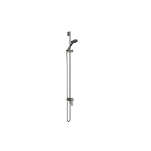 Concealed single-lever mixer with integrated shower connection with shower set - Dark Chrome - Set containing 2 articles