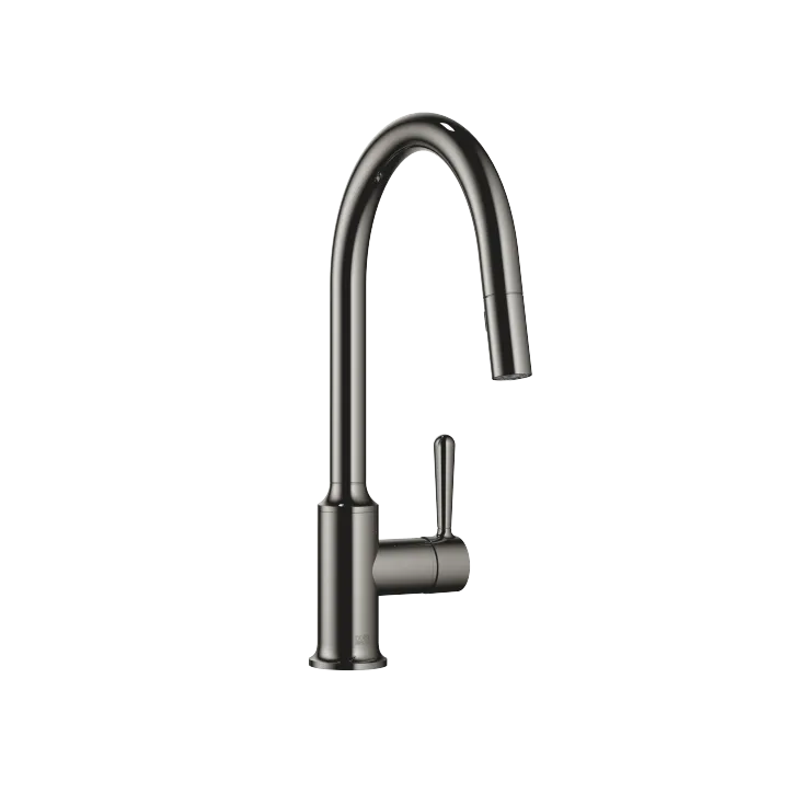 VAIA Single-lever mixer Pull-down with spray function - Dark Chrome - 33 870 809-19