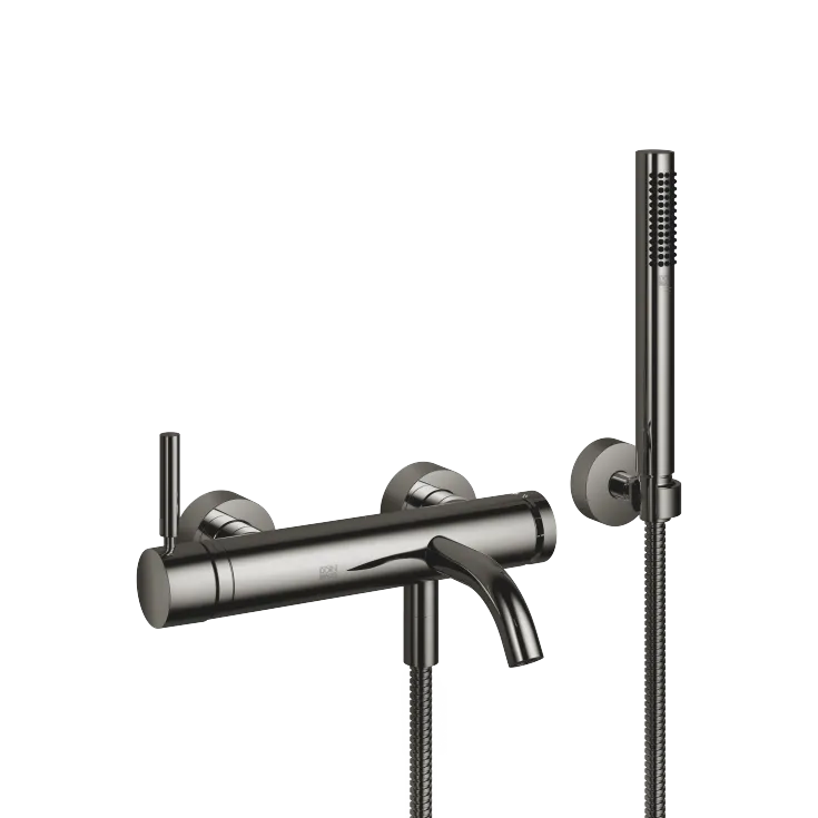 META Miscelatore monocomando vasca montaggio a muro con doccetta e flessibile - Dark Chrome - 33 233 660-19