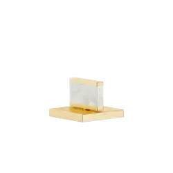 Handle Nature Squared Pearl Shell Callisto White - Brushed Durabrass (23kt Gold) - XV-01 4635
