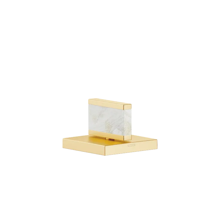 Griff Nature Squared Pearl Shell Callisto White - Messing gebürstet (23kt Gold) - XV-01 4635