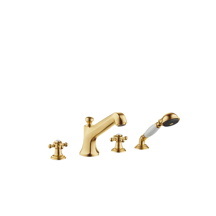 MADISON Bath shower set for bath rim or tile edge installation - Brushed Durabrass (23kt Gold) - 27 502 360-28 0050