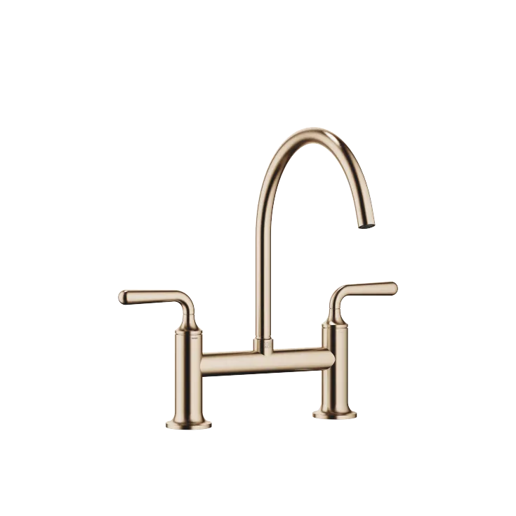 VAIA Two-hole bridge mixer For sprayer / professional sprayer - Brushed Champagne (22kt Gold) - 19 815 809-46 0010