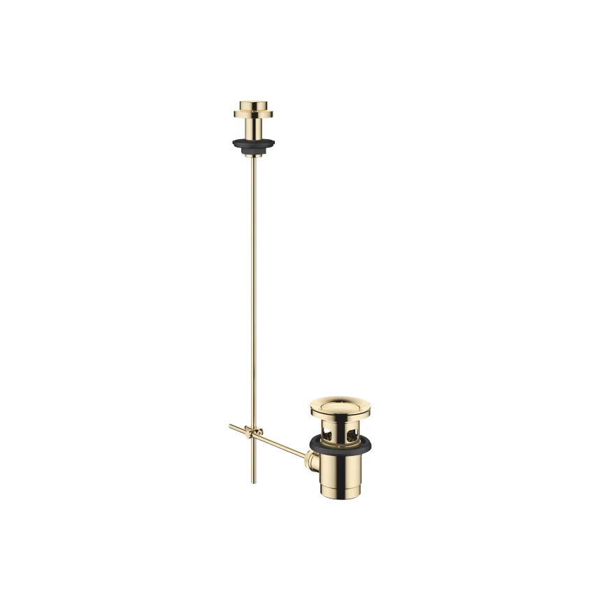 Ablaufgarnitur mit Zugknopf für Standmontage 1 1/4" - Messing (23kt Gold) - 10 200 970-09