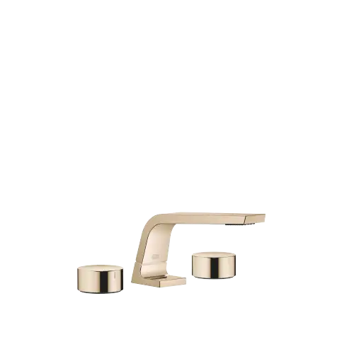 CL.1 Three-hole basin mixer without pop-up waste - Champagne (22kt Gold) - Set containing 3 articles