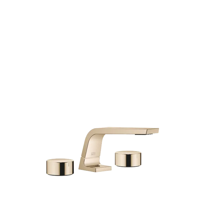 CL.1 Three-hole lavatory mixer without drain - Champagne (22kt Gold) - Set containing 3 articles