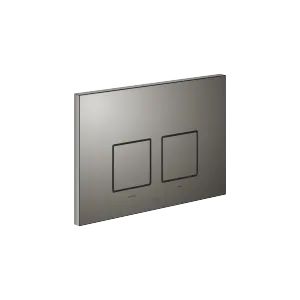 Flush plate for concealed WC cisterns made by Geberit angular - Dark Chrome - 12 665 980-19