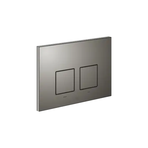 Piastra di lavaggio per cassette WC-UP di Geberit angolare - Dark Chrome - 12 665 980-19