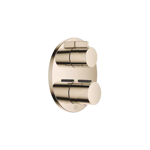 Termostato incasso con regolazione di portata dell'acqua ad una via - Champagne (Oro 22k) - 36 425 970-47