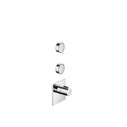 CYO xTOOL Módulo termostático con dos llaves de paso 1/2" - Cromo - Set que contiene 5 artículos