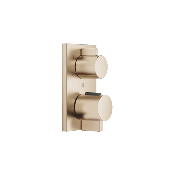 Concealed thermostat with three-way diverter - Brushed Champagne (22kt Gold) - 36 428 670-46 0010